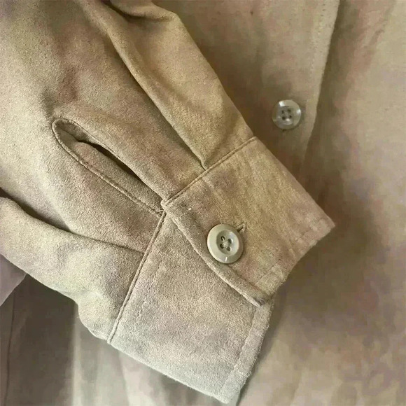 Studio Works Women's XL Brown Button-Down Jacket Long Sleeve - Picture 4 of 8